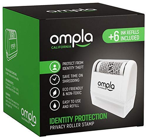 Ompla ID Protection Roller Stamp + 6 Ink Refills