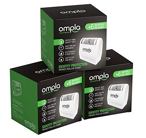 Ompla ID Protection Roller Stamp + 6 Ink Refills