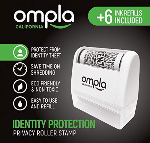 Ompla ID Protection Roller Stamp + 6 Ink Refills